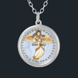 Gold Christelijke Angel Zilver Vergulden Ketting<br><div class="desc">Golden Angel ketting, T-shirts en Angel cadeaus van ArtMuvz Illustration. Mooi Gold Angel T-shirt, Christelijk Angel verjaardags- en kerstcadeaus, canvas tas, mok, pet. Engelengeschenken zijn een doordachte en betekenisvolle manier om iemand die je geeft een show te geven. Of je nu op zoek bent naar een cadeau voor een vriend,...</div>
