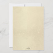 Gold Christelijke Classic Funeral Memorial Service Kaart (Achterkant)