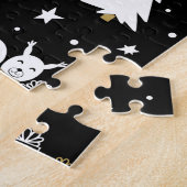 Gold Christmas Aesthetic Pattern- Elegant Metallic Legpuzzel (Zijkant)