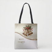 Gold Christmas Bells Holiday Canvas tas (Voorkant)