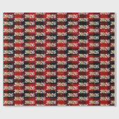 Gold Christmas Bow On Plaid 2026 Cadeaupapier (Vlak)