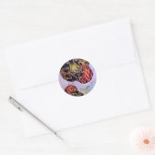  GOLD CHRISTMAS ORNAMENS PEACEFUL JOY RONDE STICKER (Envelop)