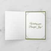  GOLD CHRISTMAS ORNAMENS SEASONS GREETST FEESTDAGEN KAART (Binnen)