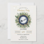 Gold Christmas Party Invitation | Editable Friends Kaart (Voorkant)