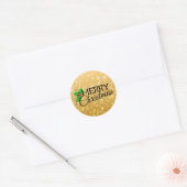 Gold Christmas Sticker (Envelop)