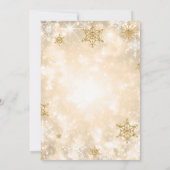 Gold Christmas Tree Company Vakantie Feest Kaart (Achterkant)