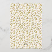 Gold Christmas Window Foil Holiday Card Folie Feestdagenkaart (Achterkant)