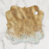 Gold Christus de Savior Christelijke Kerstmis Bedankjes Labels (Achterkant)