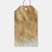 Gold Christus de Savior Christelijke Kerstmis Cadeaulabel (Achterkant)