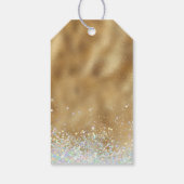 Gold Christus de Savior Christelijke Kerstmis Cadeaulabel (Achterkant)