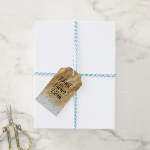 Gold Christus de Savior Christelijke Kerstmis Cadeaulabel