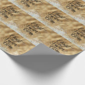 Gold Christus de Savior Christelijke Kerstmis Cadeaupapier (Hoek)