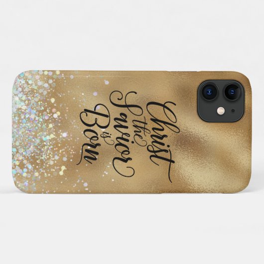 Gold Christus de Savior Christelijke Kerstmis Case-Mate iPhone Case (Achterkant (horizontaal))
