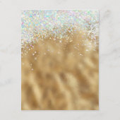 Gold Christus de Savior Christelijke Kerstmis Informatiekaartje (Achterkant)