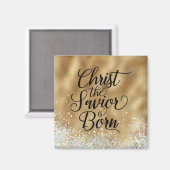 Gold Christus de Savior Christelijke Kerstmis Magneet (Voorkant / Achterkant)