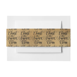 Gold Christus de Savior Christelijke Kerstmis Uitnodigingen Wikkel