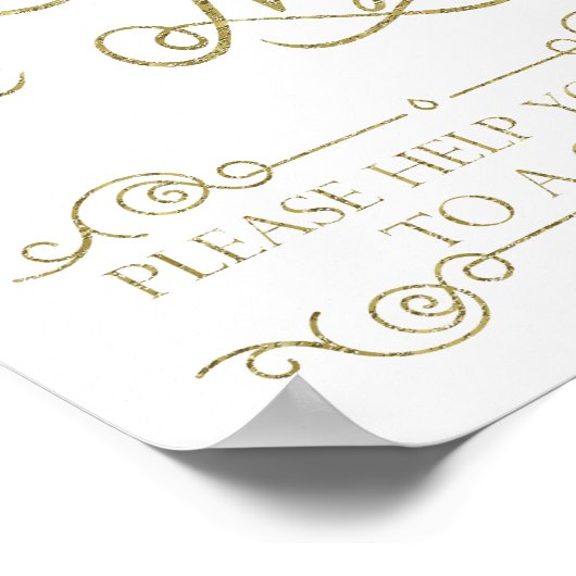 Gold Cigar Bar - Licht 's nachts op Poster (Hoek)