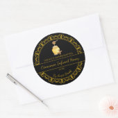 Gold Cinnamon Infused Honey Label (Envelop)