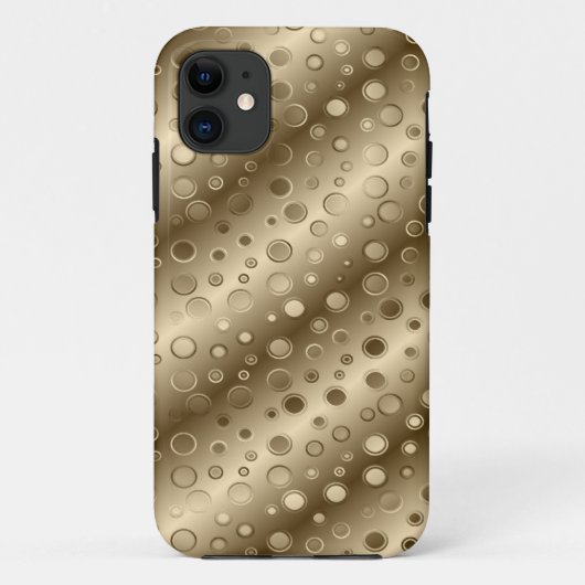Gold Circle Champagne Bling Case-Mate iPhone Case (Achterkant)