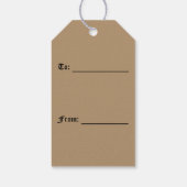 Gold Circle Champagne Bling gift labels Cadeaulabel (Achterkant)