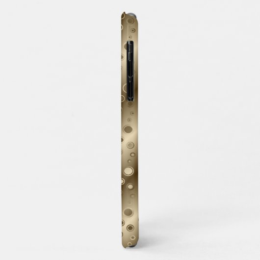 Gold Circle Champagne Bling telefoonhoesje Case-Mate iPhone Case (Achterkant/links)