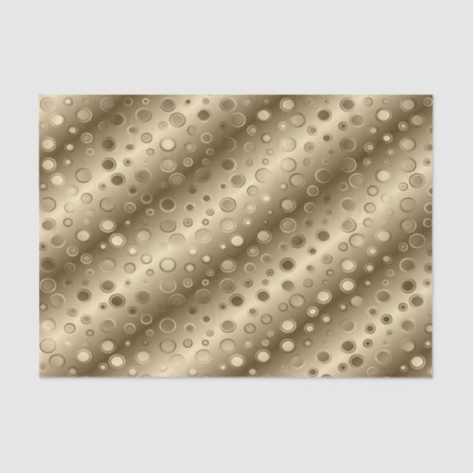 Gold Circle Champagne Bling tissue papier (Voorkant)