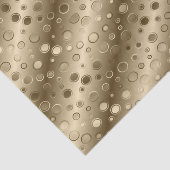 Gold Circle Champagne Bling tissue papier (Detail)