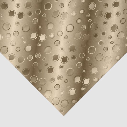 Gold Circle Champagne Bling tissue papier (Detail)
