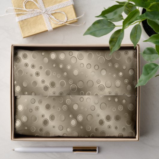 Gold Circle Champagne Bling tissue papier (Geschenk)