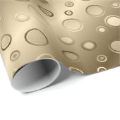 Gold Circle Champagne Bling-verpakkingspapier Cadeaupapier (Rol Hoek)