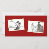 Gold Circle Double Happiness Chinese Weddenfoto Save The Date (Achterkant)