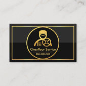 Gold Circle Dual Grey-stuurprogramma voor zwarte l Visitekaartje (Voorkant)