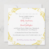 Gold Circle Floure met gegradueerde achtergrond Kaart (Achterkant)