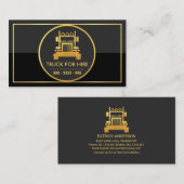 Gold Circle Grey Black Logistic Layer Visitekaartje (Voorkant / Achterkant)