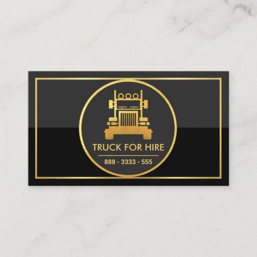 Gold Circle Grey Black Logistic Layer Visitekaartje (Voorkant)