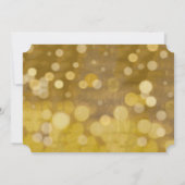 Gold Circle Lichten op achterfoto Opslaan Datum Save The Date (Achterkant)