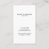 Gold Circle Midnight Blue-afspraak - Verticaal Visitekaartje (Achterkant)