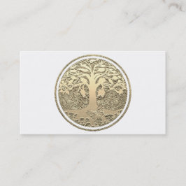 Gold Circle Tree (gouden cirkelvormig) Visitekaartje