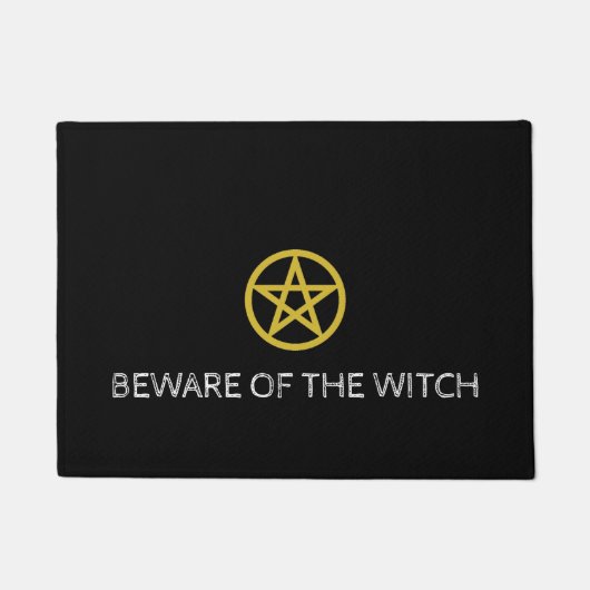 Gold Circled Pentagram Deurmat (Voorkant)