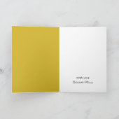 Gold Circled Pentagram, Happy Halloween Kaart (Binnen)