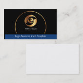 Gold Circles Corporate Logo - Eenvoudige Gold Logo Visitekaartje (Voorkant / Achterkant)