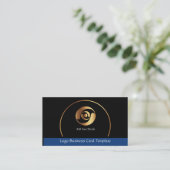 Gold Circles Corporate Logo - Eenvoudige Gold Logo Visitekaartje (Staand voorkant)
