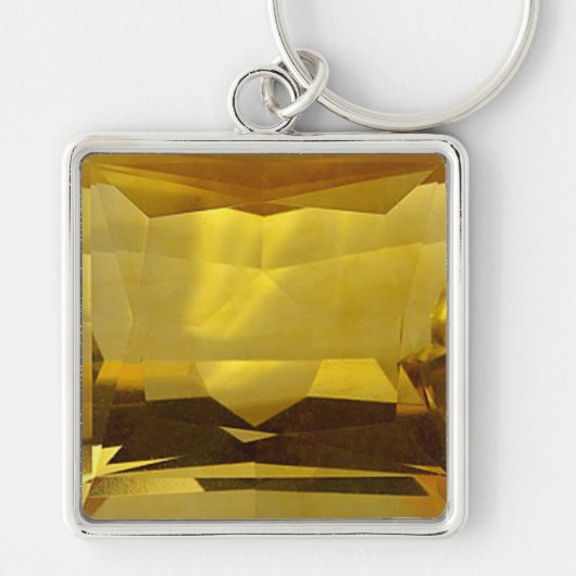 Gold Citrine Sleutelhanger (Voorkant)