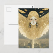 Gold City Angel Briefkaart (Voorkant / Achterkant)