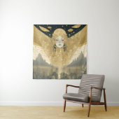 Gold City Angel Tapestry Wandkleed (In situ)