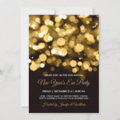 Gold City verlicht oudejaarsfeest Kaart (Voorkant)