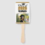 Gold Class of 2026 Photo Custom Graduation Photo Handwaaier (Voorkant)