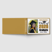 Gold Class of 2026 Photo Small Graduation Gastenboek (Volledig)