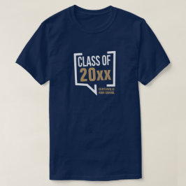 Gold Class Year Speech Bubble T-shirt