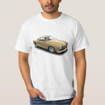 Gold Classic German Ghia on White T-Shirt